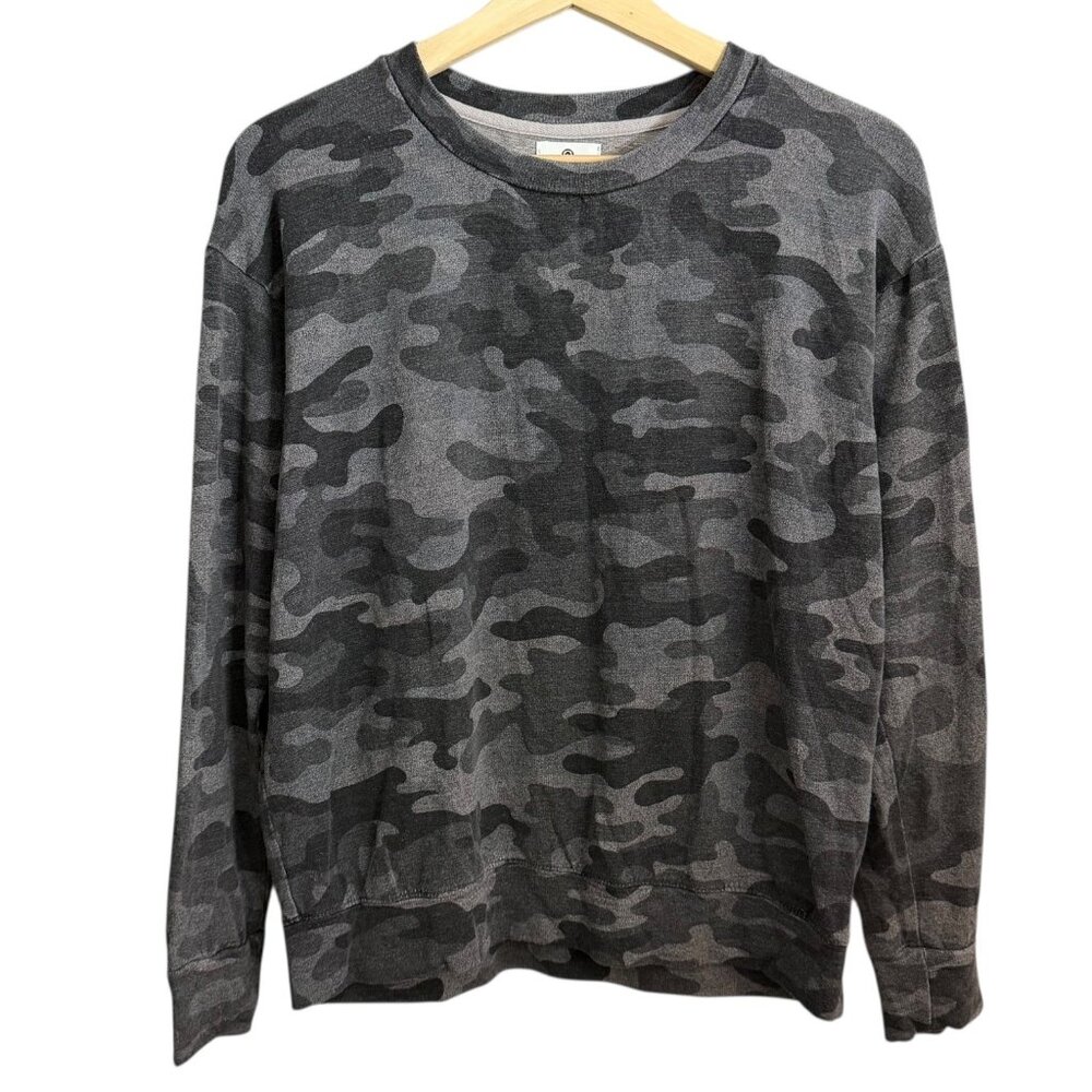 Sundry‎ Womens Camo Lightweight Sweatshirt Gray Size 0 Streetwear Fall